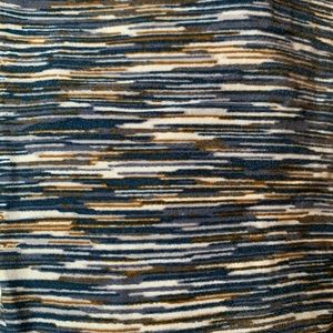 Blue striped leggings